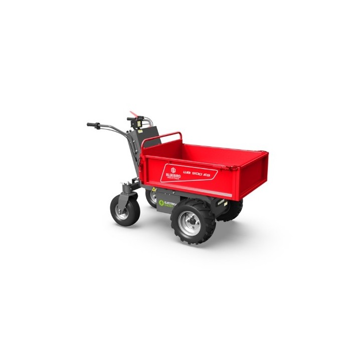 BLUEBIRD CARRIER WB500EB battery-powered wheelbarrow 1000W max capacity 500kg | Newgardenmac.com