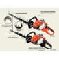 ECHO HC-2020R petrol hedge trimmer 21.2cc 0.6kW blade length 53.4cm double