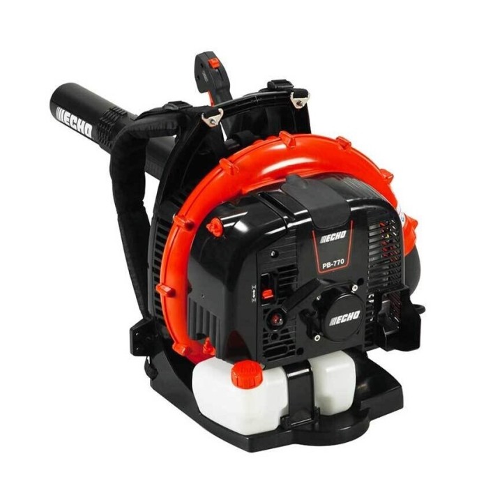 Soplador de mochila a gasolina ECHO PB-770, 63,3 cc, 3,1 kW, velocidad máxima del aire 104,6 m/s. | Newgardenmac.com