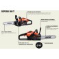 Motosega a batteria ECHO DCS-310 40V barra 30,4 cm catena 3/8 .043" 45 maglie