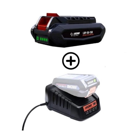 Kit 1 batterie LBP56V125 126Wh 2,5Ah + chargeur rapide DBC-560 56V ECHO | Newgardenmac.com