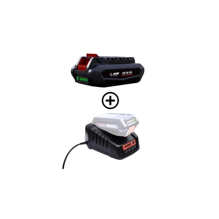 Set bestehend aus 1 Akku LBP56V125 126Wh 2,5Ah + Schnellladegerät DBC-560 56V ECHO | Newgardenmac.com