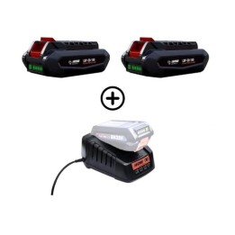 Set mit 2 Akkus LBP56V125 126Wh 2,5Ah + Schnellladegerät DBC-560 56V ECHO | Newgardenmac.com