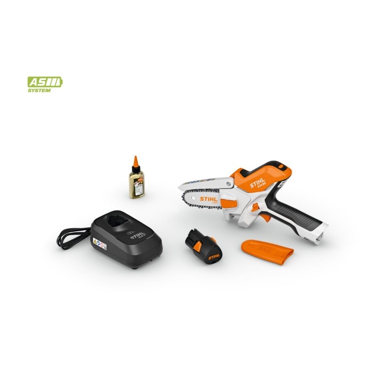 Ébrancheur sans fil STIHL GTA20 12V 0,30kW, guide-chaîne de 10 cm, chaîne PM3 de 6,35 mm (1/4")