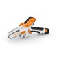 Ébrancheur sans fil STIHL GTA20 12V 0,30kW, guide-chaîne de 10 cm, chaîne PM3 de 6,35 mm (1/4")