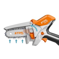 Podadora inalámbrica AS STIHL GTA20 12V 0.30kW, barra de 10 cm, cadena PM3 de 1/4". | Newgardenmac.com