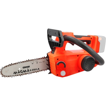 Motosega a batteria STOCKER MAGMA E-250 LA 21V lunghezza barra 30,5 cm | Newgardenmac.com