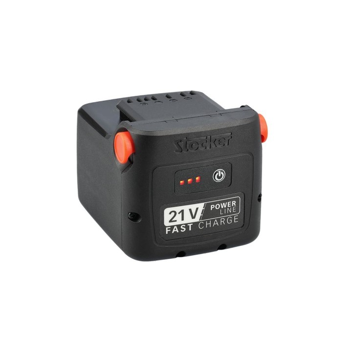 Chargeur secteur 21V Power Line Batterie lithium 4,0 Ah 86,4 Wh à charge rapide avec LED | Newgardenmac.com