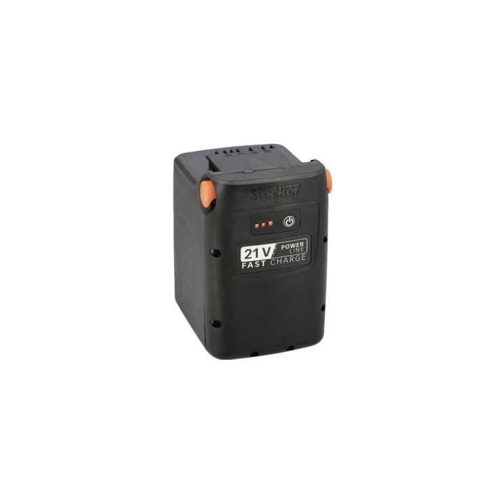 Batteria al litio STOCKER 21V Power Line 8,0Ah 172,8Wh Fast Charge con LED | Newgardenmac.com