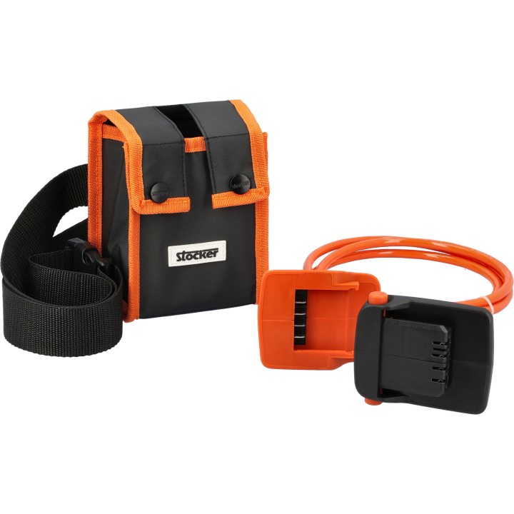 160cm power cable and battery case for 21V STOCKER Power Line | Newgardenmac.com