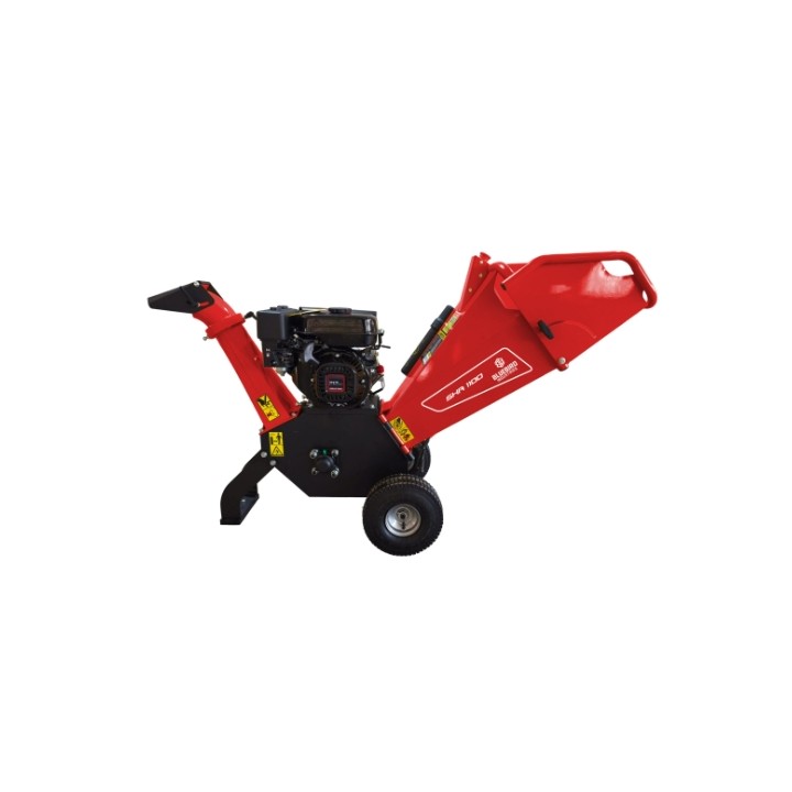BLUEBIRD SHR1100 Loncin wood chipper, 196cc drum, 2 blades, max branch diameter 100 mm | Newgardenmac.com